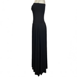 Eres £370 Black Oda Strapless Midi Dress S/M