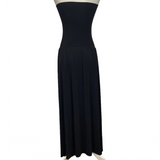 Eres £370 Black Oda Strapless Midi Dress S/M