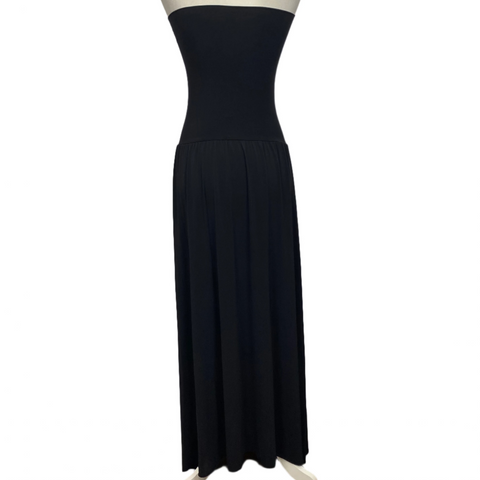 Eres £370 Black Oda Strapless Midi Dress S/M