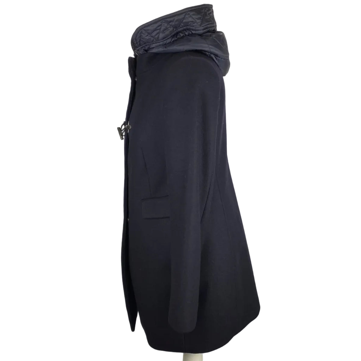 Fay £1277 Navy Wool Toggle Coat XS/S