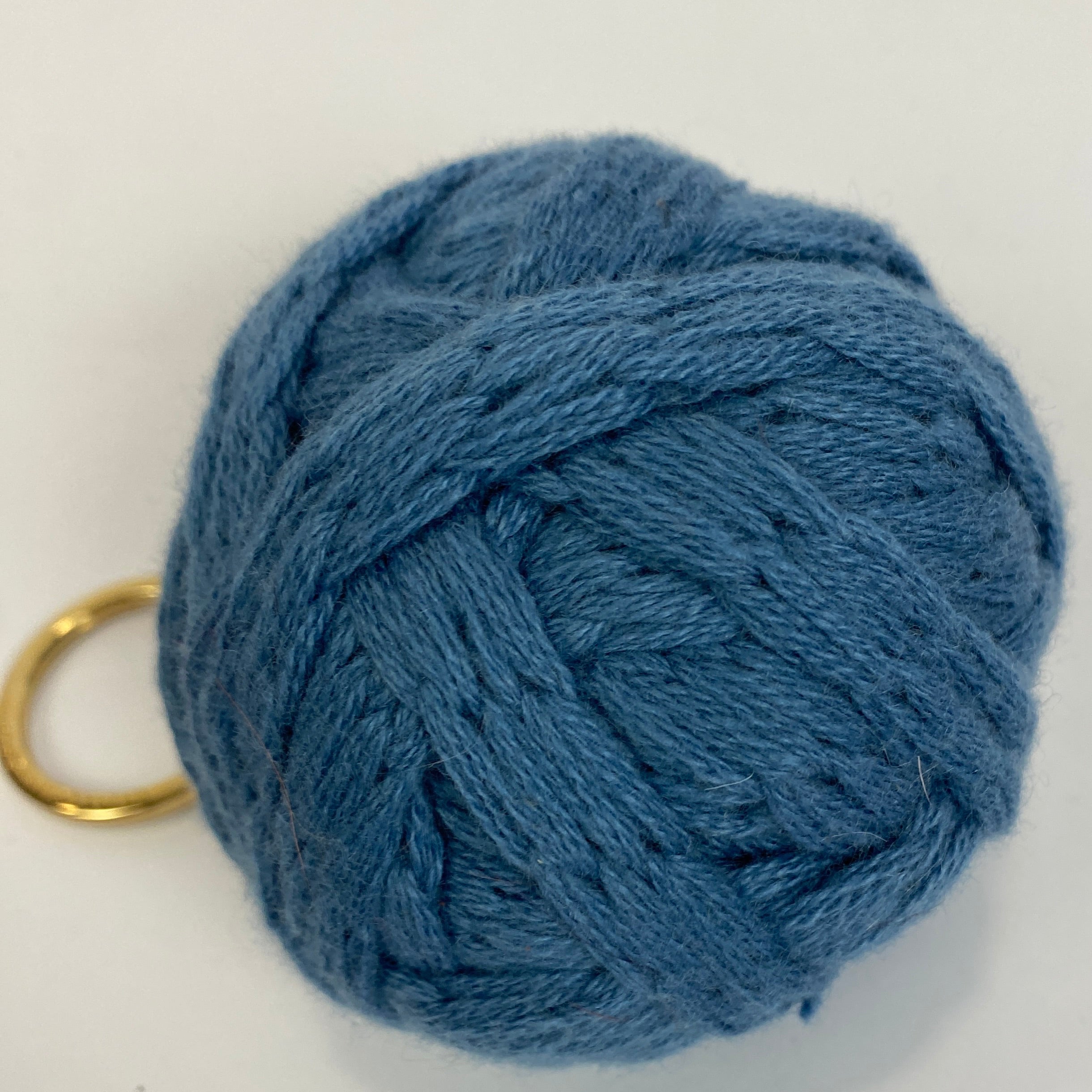 Loro Piana Blue Knotted Cashmere Yarn Large Bag Charm