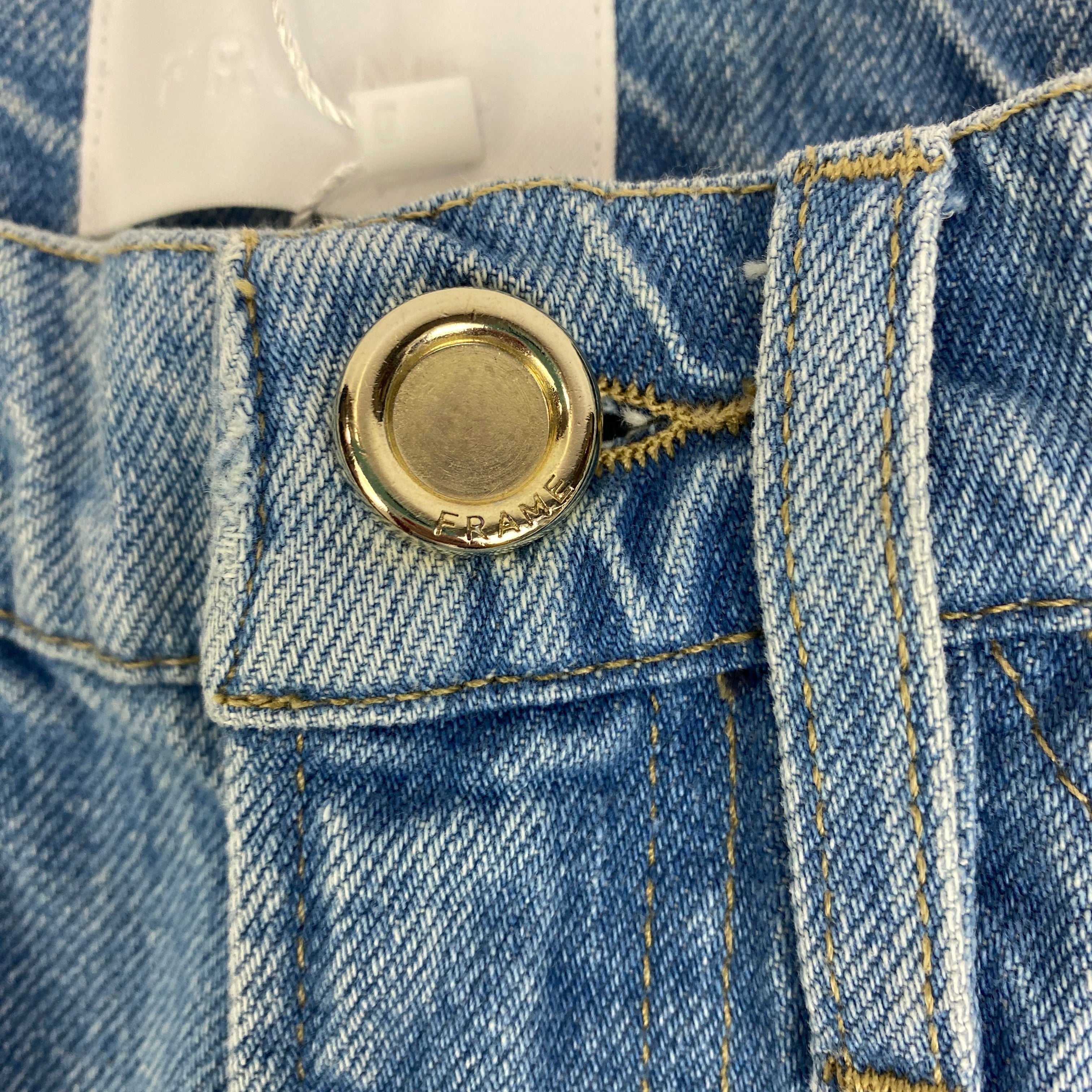 Frame New £315 Le Italian Wide Crop Jeans 25