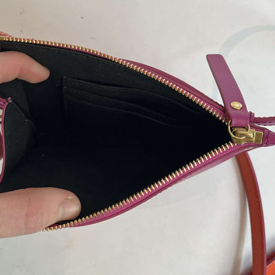 Joseph Flamingo Pink Leather Small  Crossbody Bag