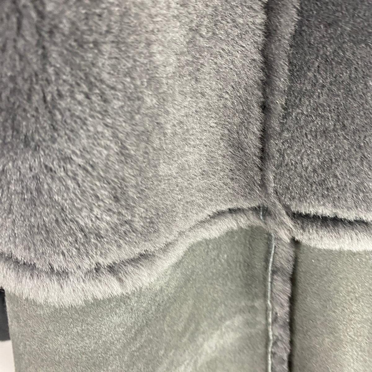Transit New £1010 Charcoal Shearling & Wool Biker Jacket S