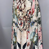 Camilla £878 Cream Bouquet Print Silk Maxi Dress XS