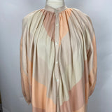 Marrakshi Life £730 Peach & Cream Cotton Maxi Dress O/S