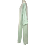 Marrakshi Life £600 Lime & White Cotton Maxi Dress O/S