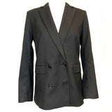 Rails Brand New £318 Black Double Breasted Jacket XXS