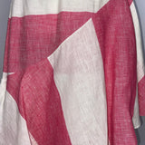 Johanna Ortiz £1481 Pink & Ivory Stripe Line Tabasco Ruffle Skirt S