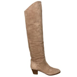 Aquazzura £855 Camel Suede Over The Knee Boots 38