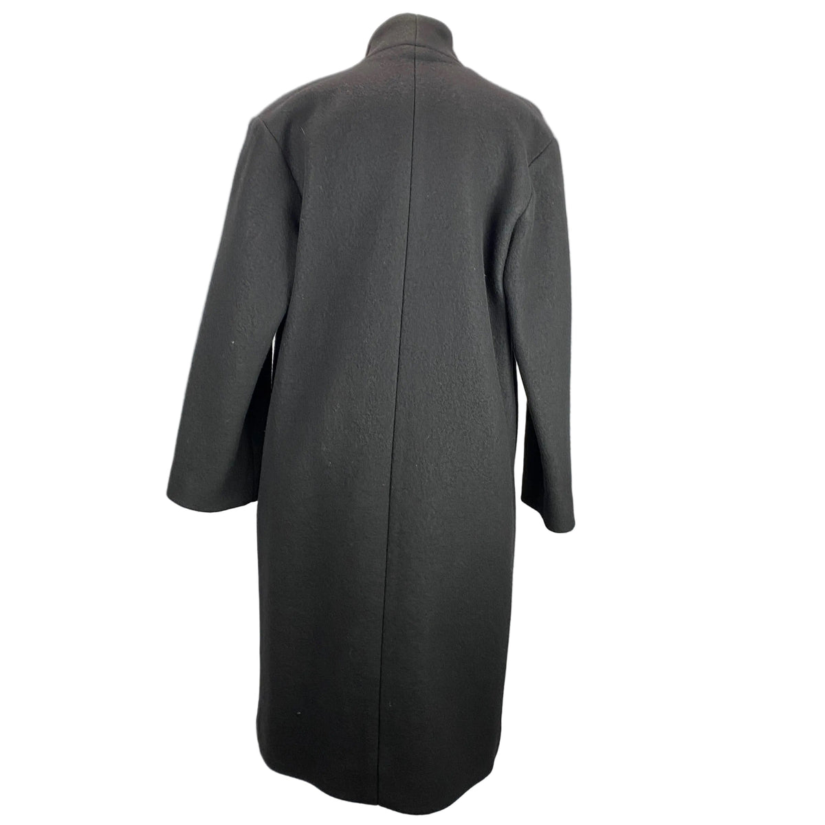 Iro New £1127 Black Ricky Fringed Wool & Cashmere Coat XS/S