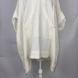 Lisa Marie Fernandez £600 White Honeycomb Cotton Pique Hooded Poncho O/S