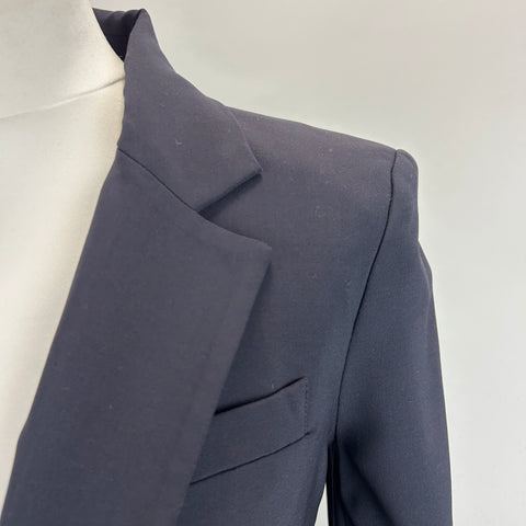 Veronica Beard £548 Navy Stretch Wool Dickey Jacket XS