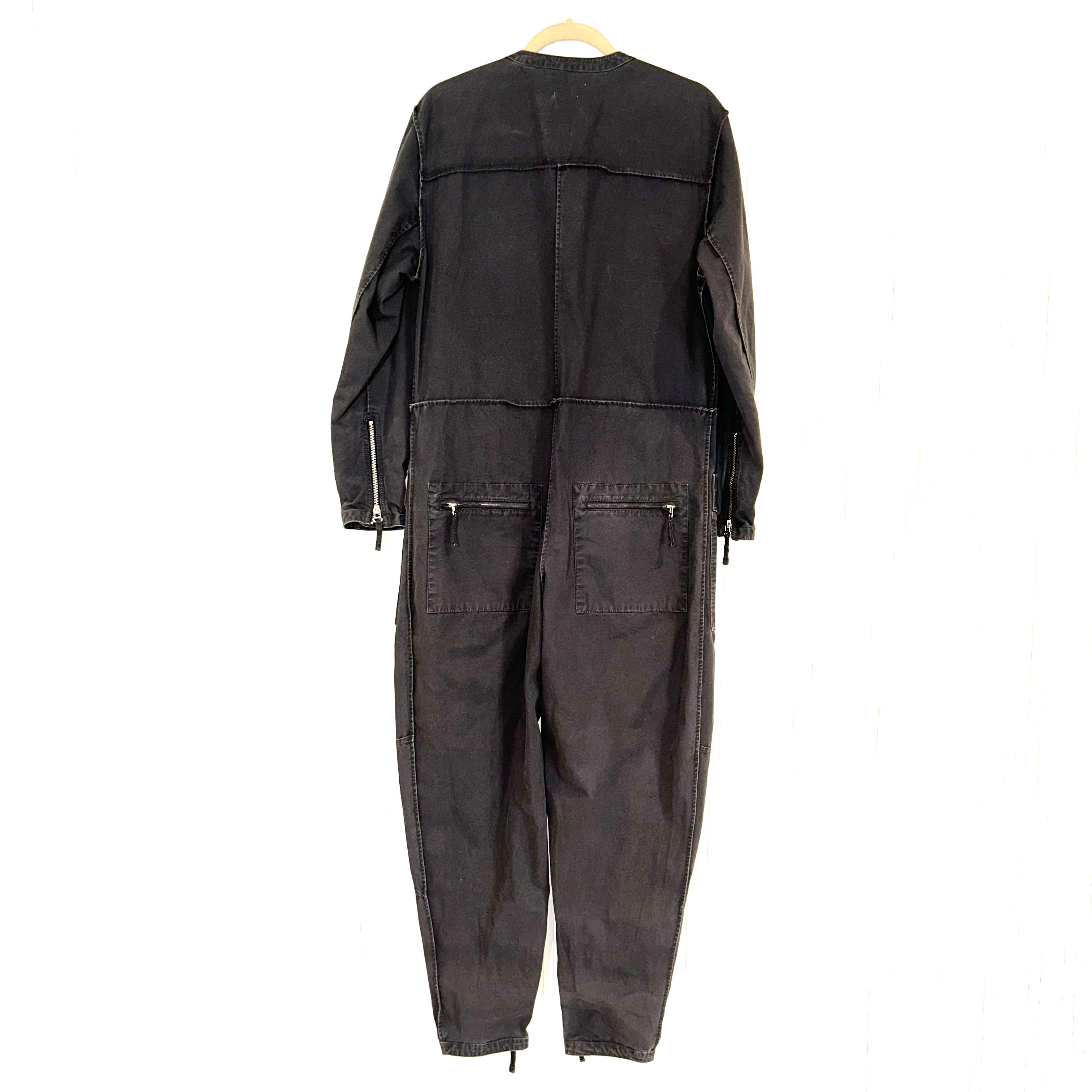 Isabel Marant Etoile Grey Cotton Zippered Jumpsuit XS/S