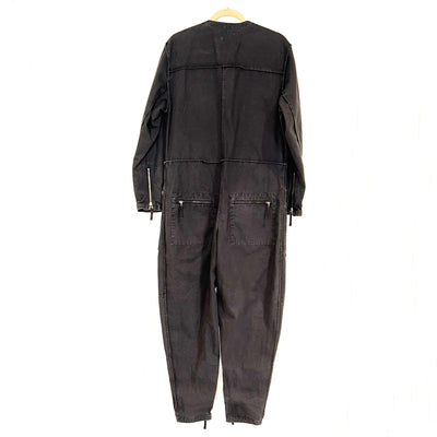 Isabel Marant Etoile Olive Cotton Zippered Jumpsuit S