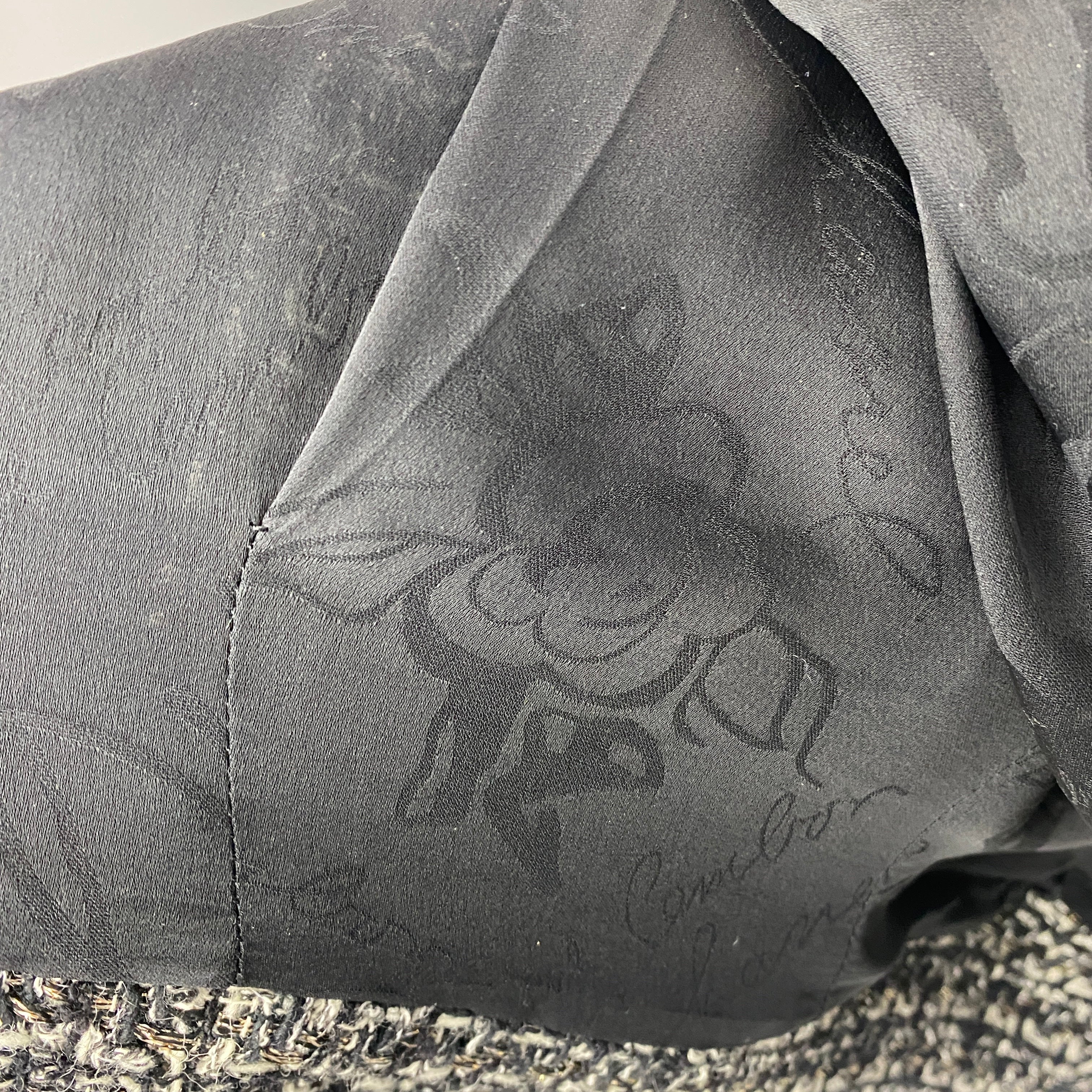 Chanel Monochrome & Gold Tweed Zippered Jacket XXS/XS