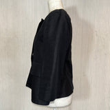 Marni Black Drill Cotton Peplum Jacket S