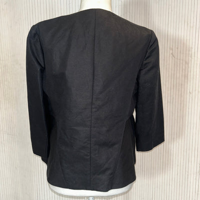 Marni Black Drill Cotton Peplum Jacket S