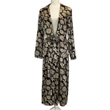 Stella McCartney £225 Black & Cream Floral Silk Kimono M