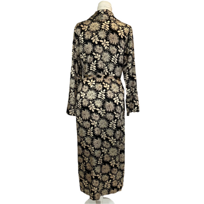 Stella McCartney £225 Black & Cream Floral Silk Kimono M