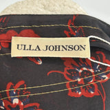 Ulla Johnson Black Red & Gold Floral Blouse S