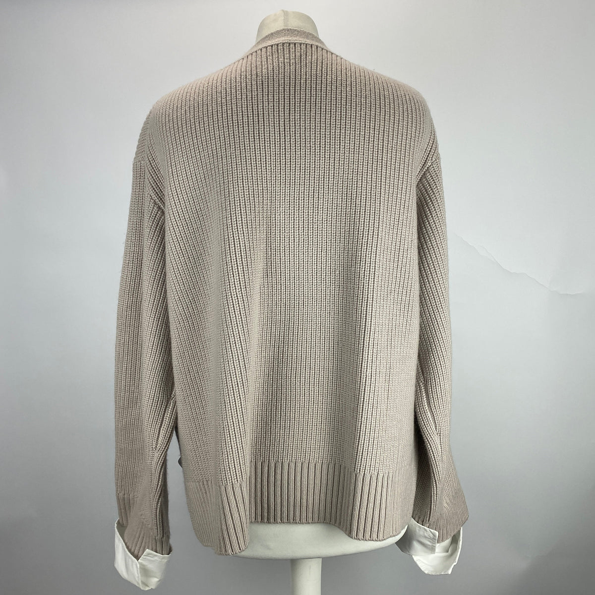 3.1 Phillip Lim Putty Thick Cable Knit Cardigan M