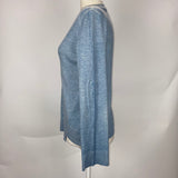 Zadig & Voltaire Blue Mottled Cotton Mix Rilby Top S