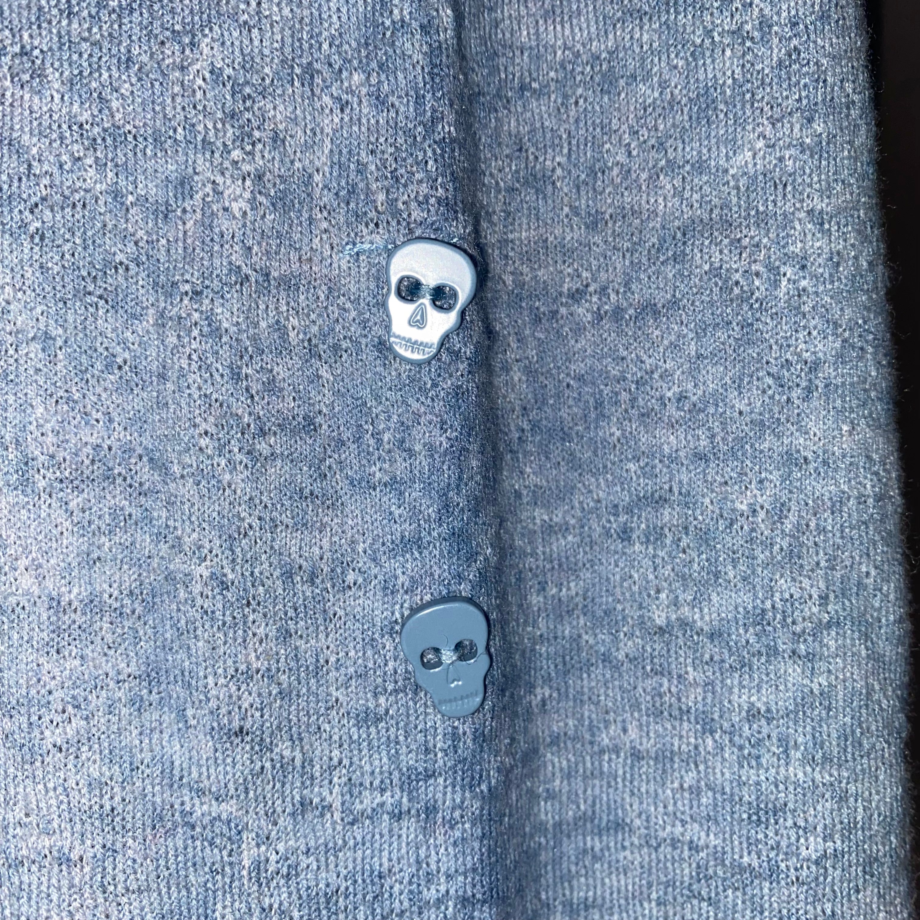 Zadig & Voltaire Blue Mottled Wool Mix Rilby Top S