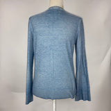 Zadig & Voltaire Blue Mottled Cotton Mix Rilby Top S