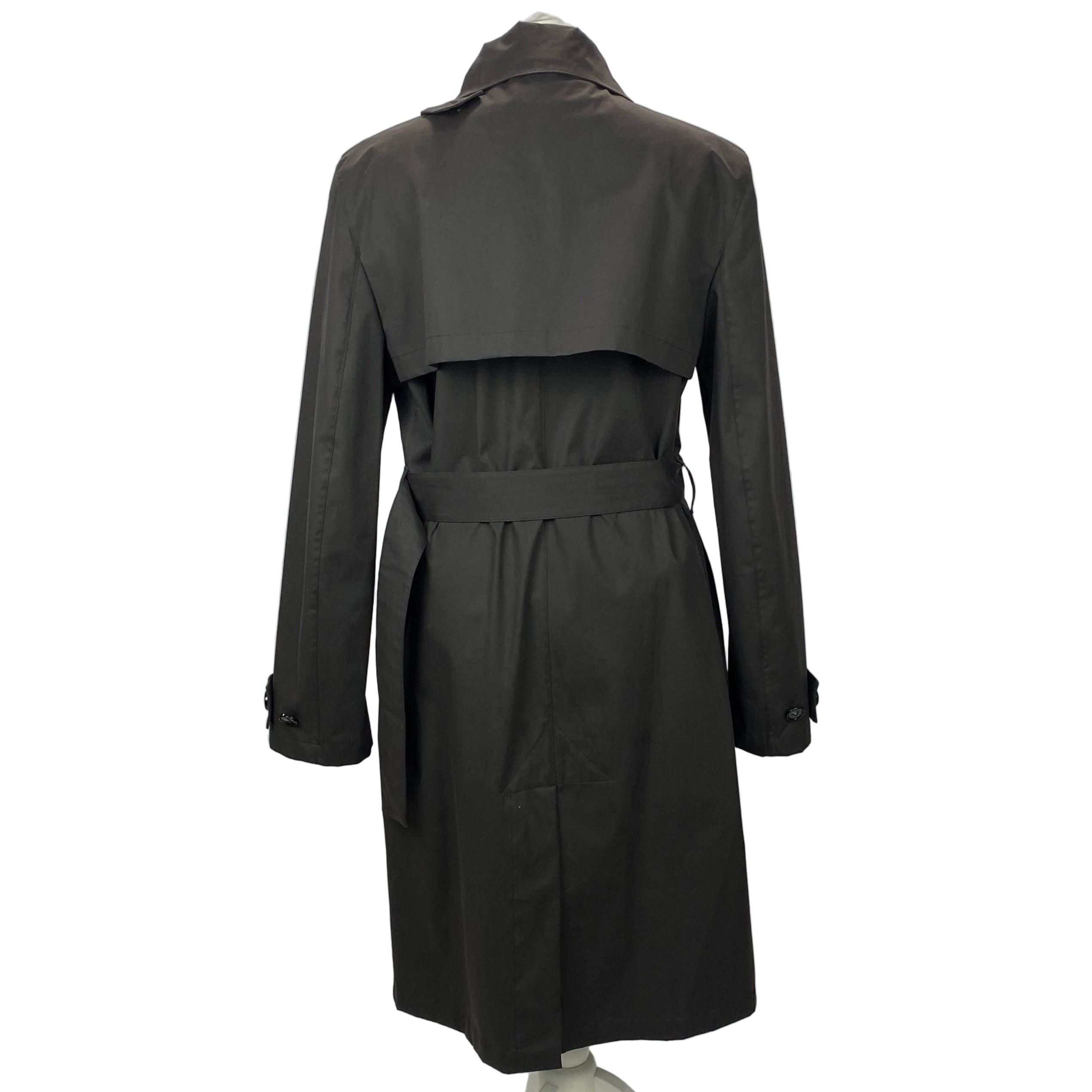 Bottega Veneta New £2100 Brown Resinated Cotton Trench Coat XS