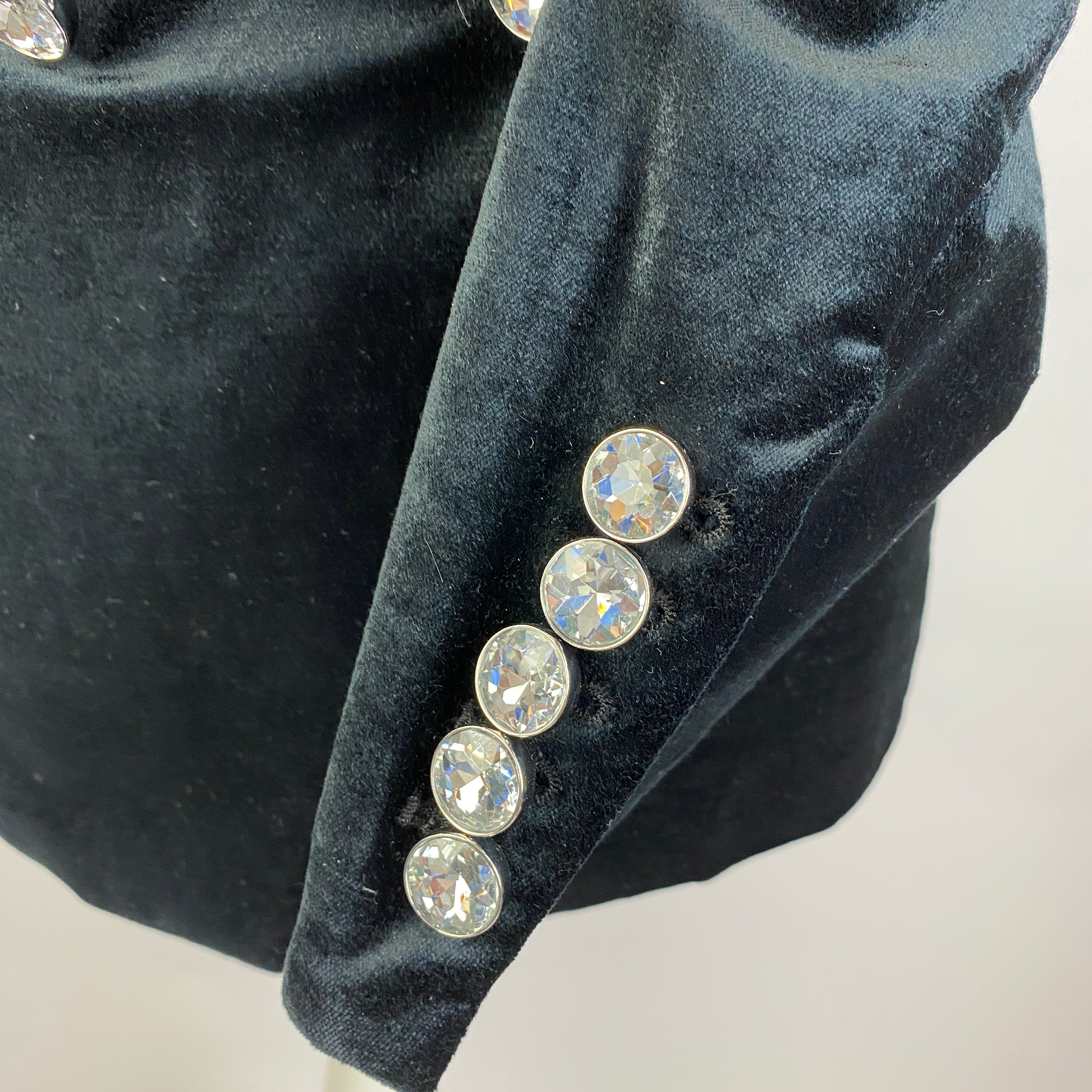 Veronica Beard New $700 Black Velvet Elam Dickey Jacket XXS