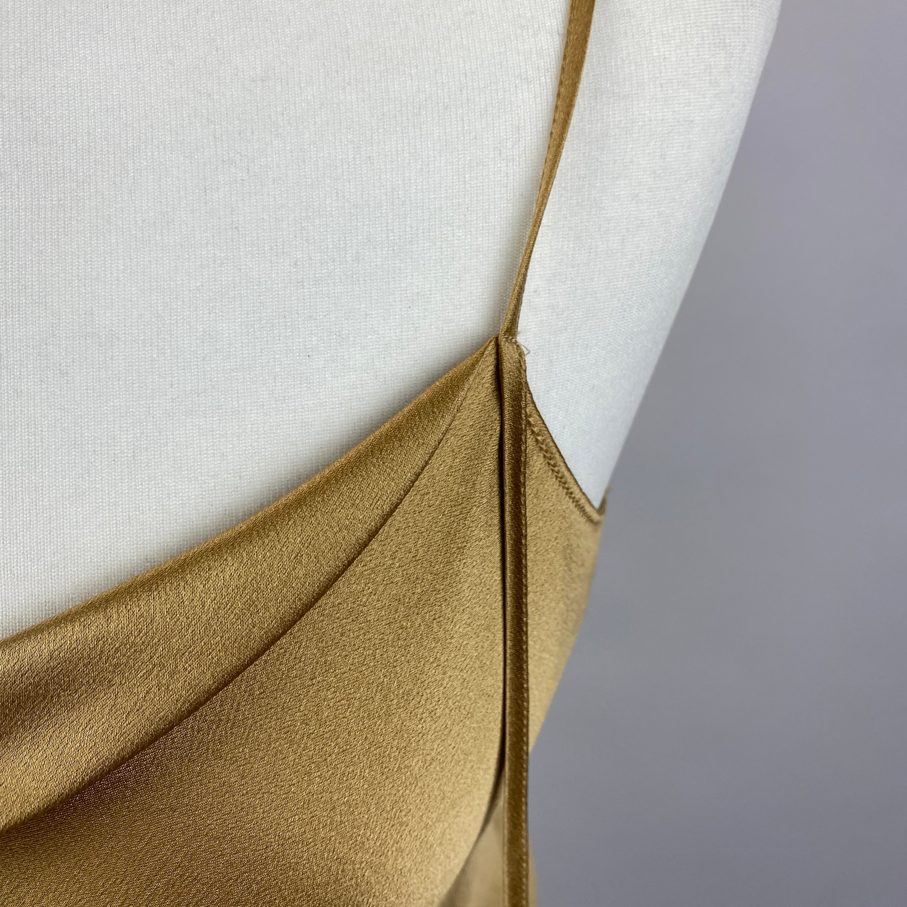 Vince New £195 Gold Silk Camisole S