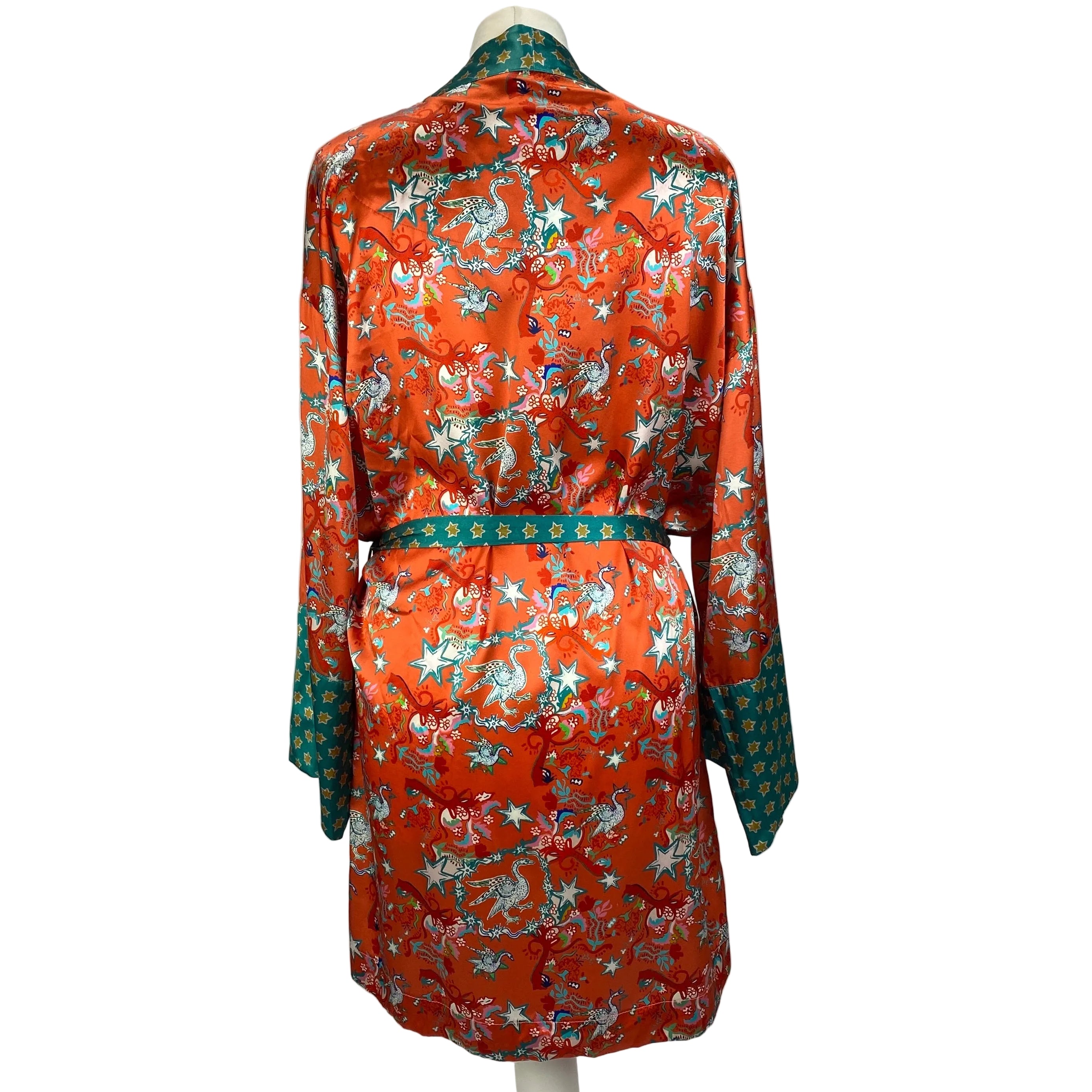 Jessica Russell Flint New £340 Golden Goose Silk Robe XS/S