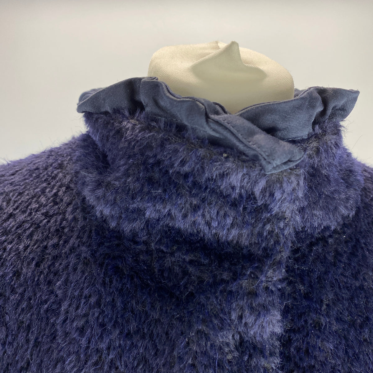 Max Mara £800 Navy Alpaca & Wool 2-Layer Coat XS/S