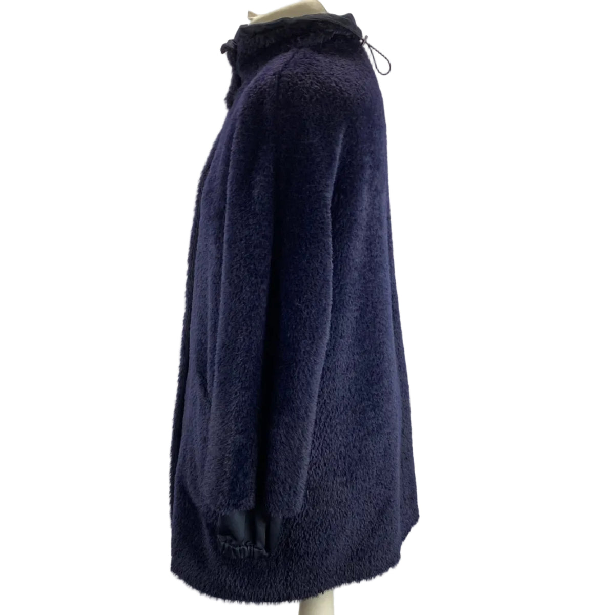 Max Mara £800 Navy Alpaca & Wool 2-Layer Coat XS/S
