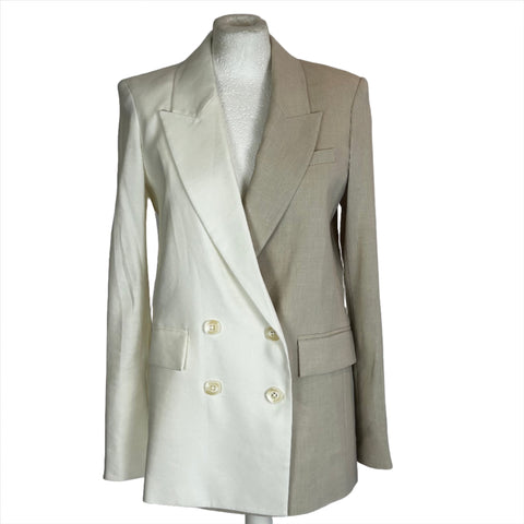 Veronica Beard £548 Brand New Braeton Dickey Jacket White S