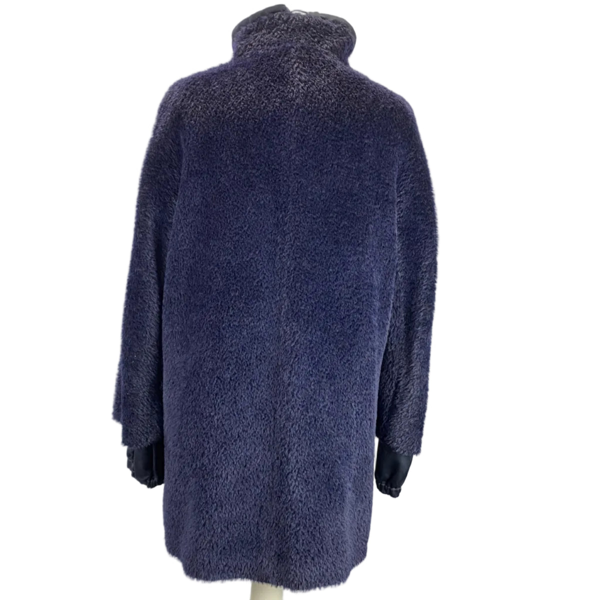 Max Mara £800 Navy Alpaca & Wool 2-Layer Coat XS/S