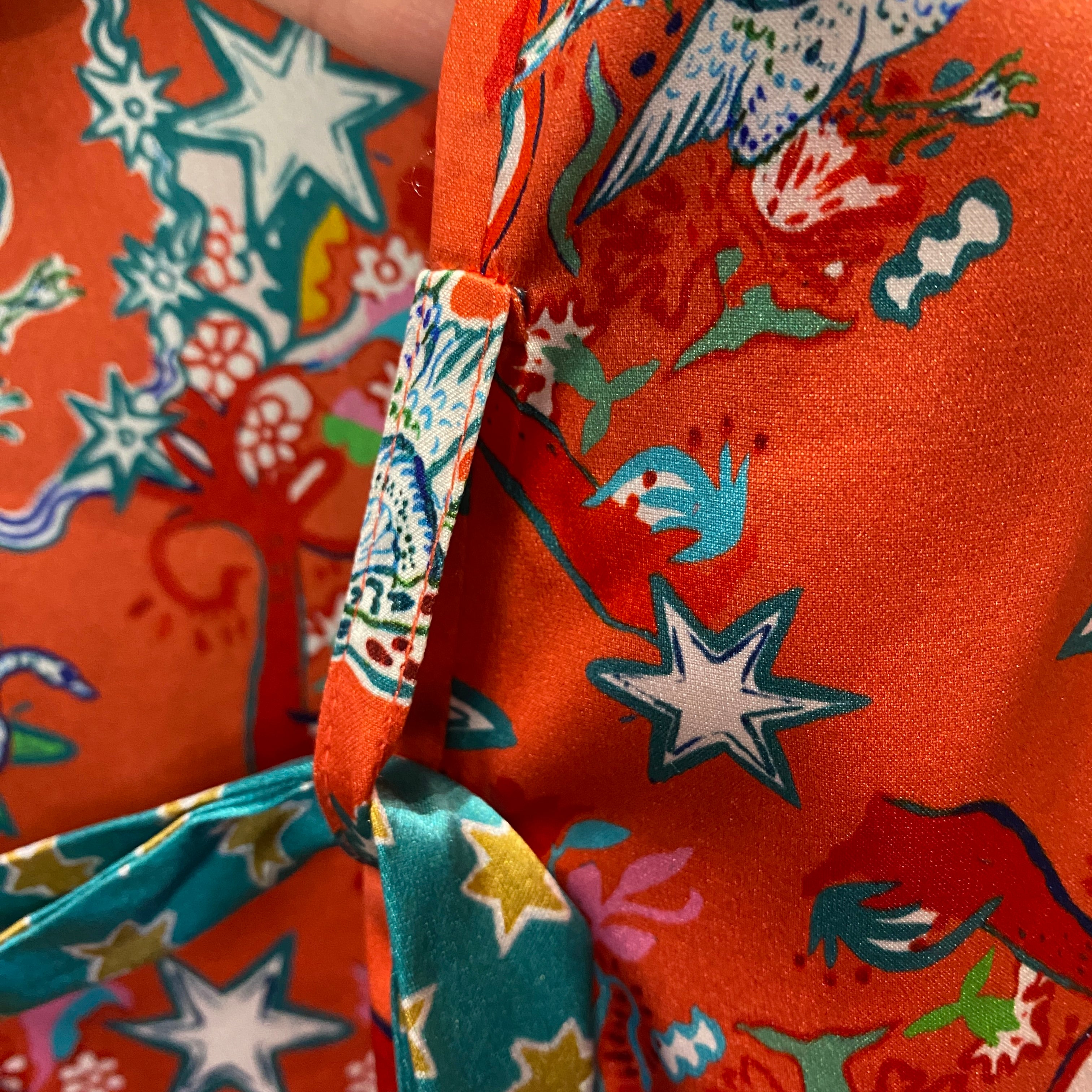 Jessica Russell Flint New £340 Golden Goose Silk Robe XS/S