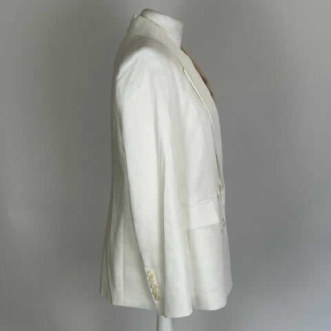 Veronica Beard £548 Brand New Braeton Dickey Jacket White S