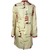 Gucci £2000 Sailboat-Print Silk-Blend Tunic Dress XS