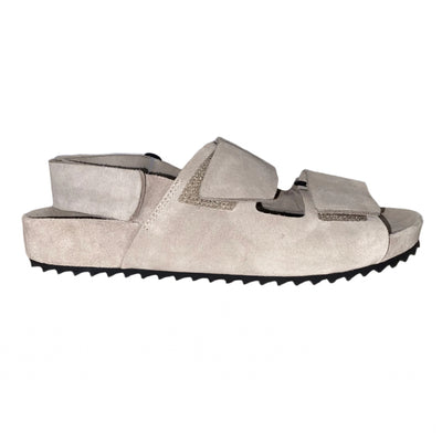 James Perse Brand New £417 Stone Suede Double Touch Sandals 38