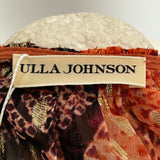 Ulla Johnson Salmon & Gold Detailed Chiffon Blouse S