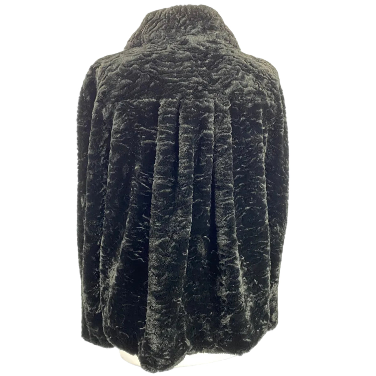 Armani Collezioni New Black Faux Fur Jacket M