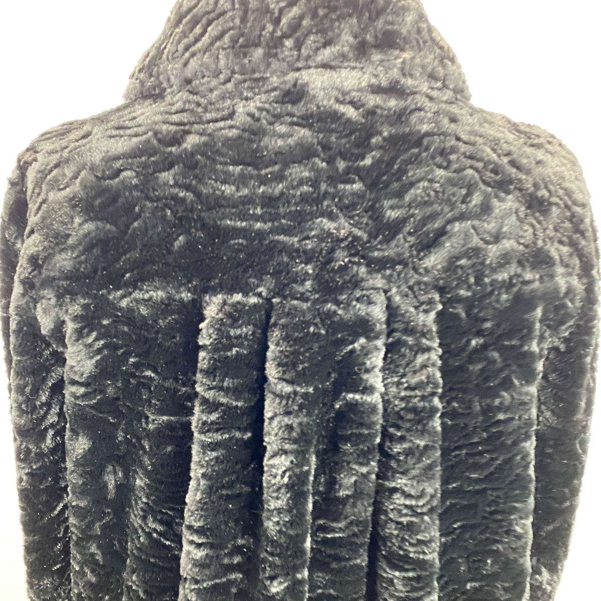 Armani Collezioni New Black Faux Fur Jacket M