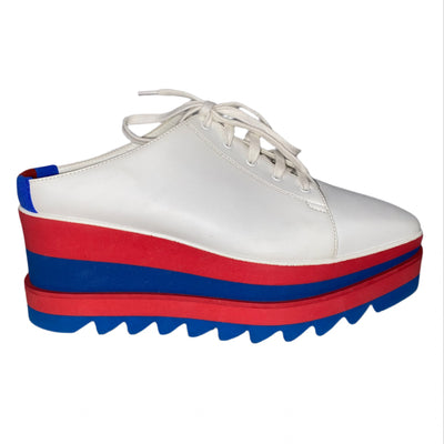 Stella McCartney £800 White Elyse Platform Brogues