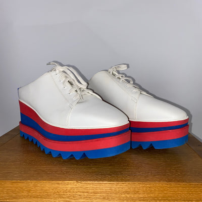 Stella McCartney £800 White Elyse Platform Brogues