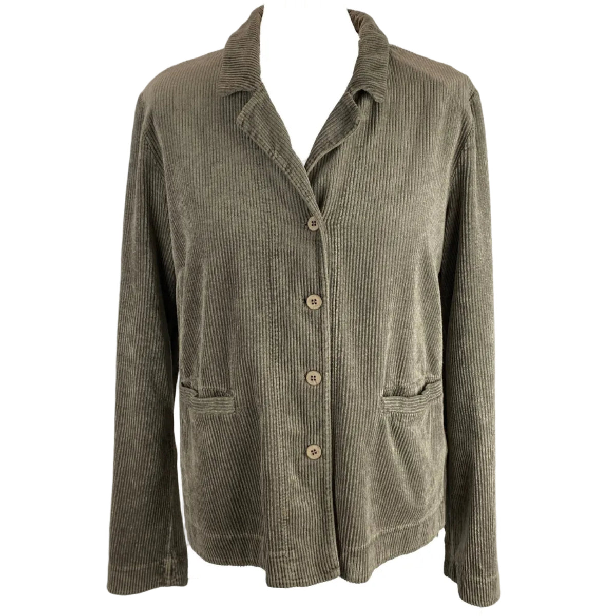 Transit Stone Velvet Corduroy Lightweight Jacket S