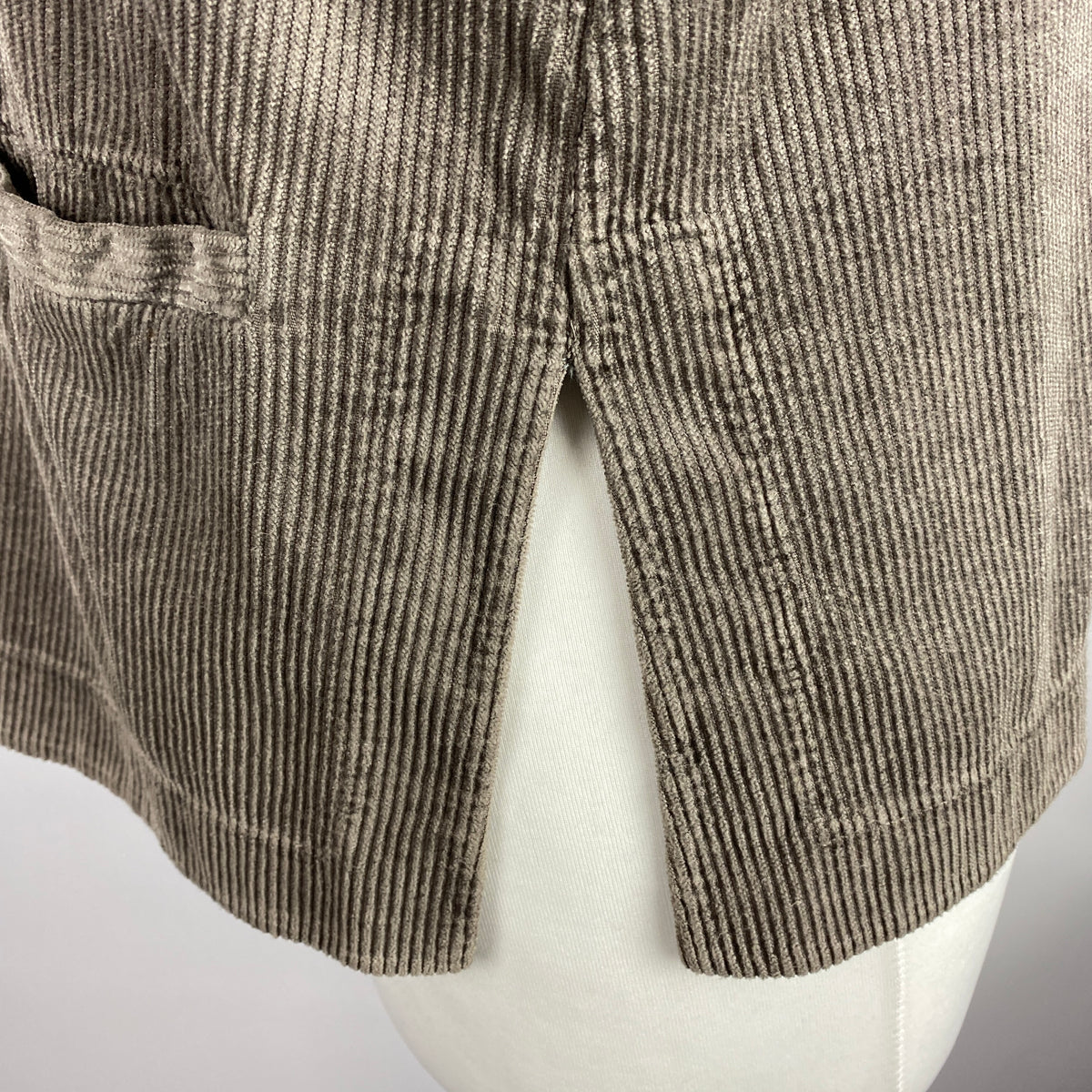 Transit Stone Velvet Corduroy Lightweight Jacket S