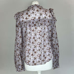 Veronica Beard Brand New Lilac Floral Cotton Shirt M