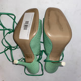 The Attico Brand New £640 Mint Mock Croc Ankle Wrap Sandals 38